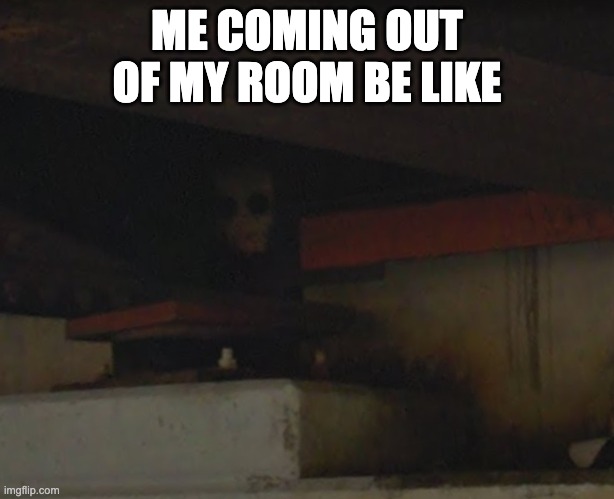 Paul the hell crawler | ME COMING OUT OF MY ROOM BE LIKE | image tagged in paul the hell crawler | made w/ Imgflip meme maker