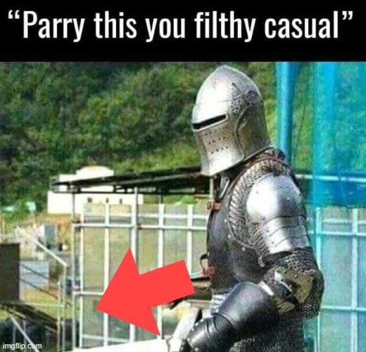 Parry this | image tagged in parry this | made w/ Imgflip meme maker