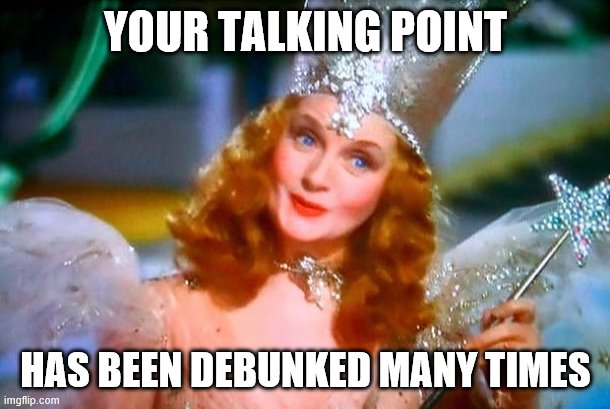 Volcanoes actually produce a tiny fraction of the CO2 that humans produce | YOUR TALKING POINT; HAS BEEN DEBUNKED MANY TIMES | image tagged in glinda the good witch,carbon footprint,carbon,climate change,global warming,volcano | made w/ Imgflip meme maker