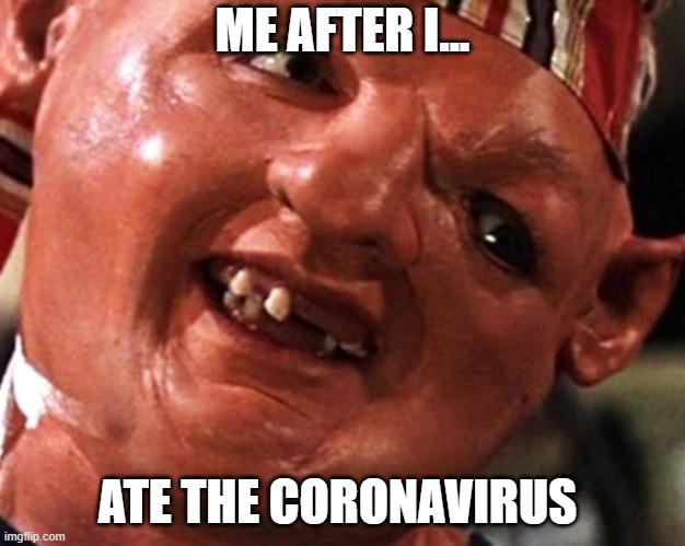 Mt first time | ME AFTER I... ATE THE CORONAVIRUS | image tagged in funny | made w/ Imgflip meme maker