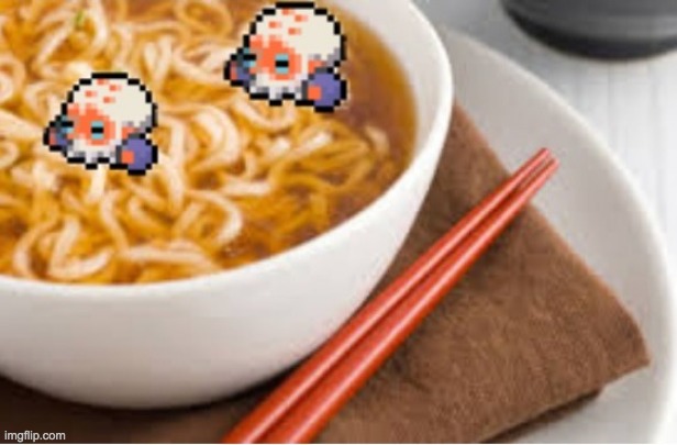 Clobbopus Noddle Soup | image tagged in pokemon,soup | made w/ Imgflip meme maker