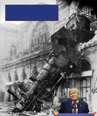 Trump 2020 Train Wreck Blank Meme Template