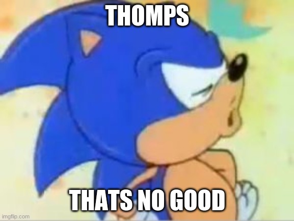 sonic that's no good | THOMPS; THATS NO GOOD | image tagged in sonic that's no good | made w/ Imgflip meme maker