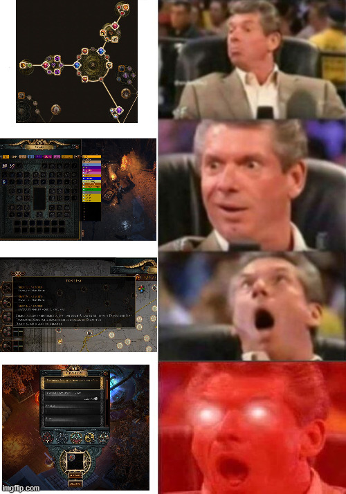 Mr. McMahon reaction | image tagged in mr mcmahon reaction,pathofexile | made w/ Imgflip meme maker