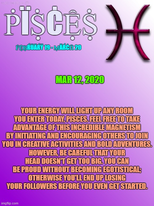 pisces daily horoscope cainer