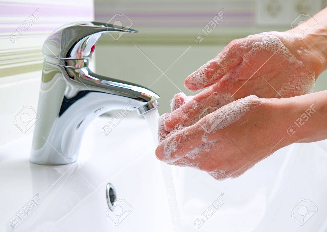 High Quality literally just a stock image of washing hands Blank Meme Template