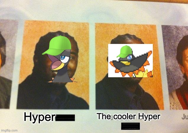 The Cooler Daniel | Hyper; The cooler Hyper | image tagged in the cooler daniel | made w/ Imgflip meme maker