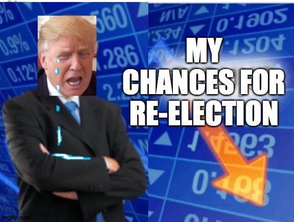 "I'm running on the economy." | image tagged in meme,2020 elections,bye bye,i'm running on the economy | made w/ Imgflip meme maker