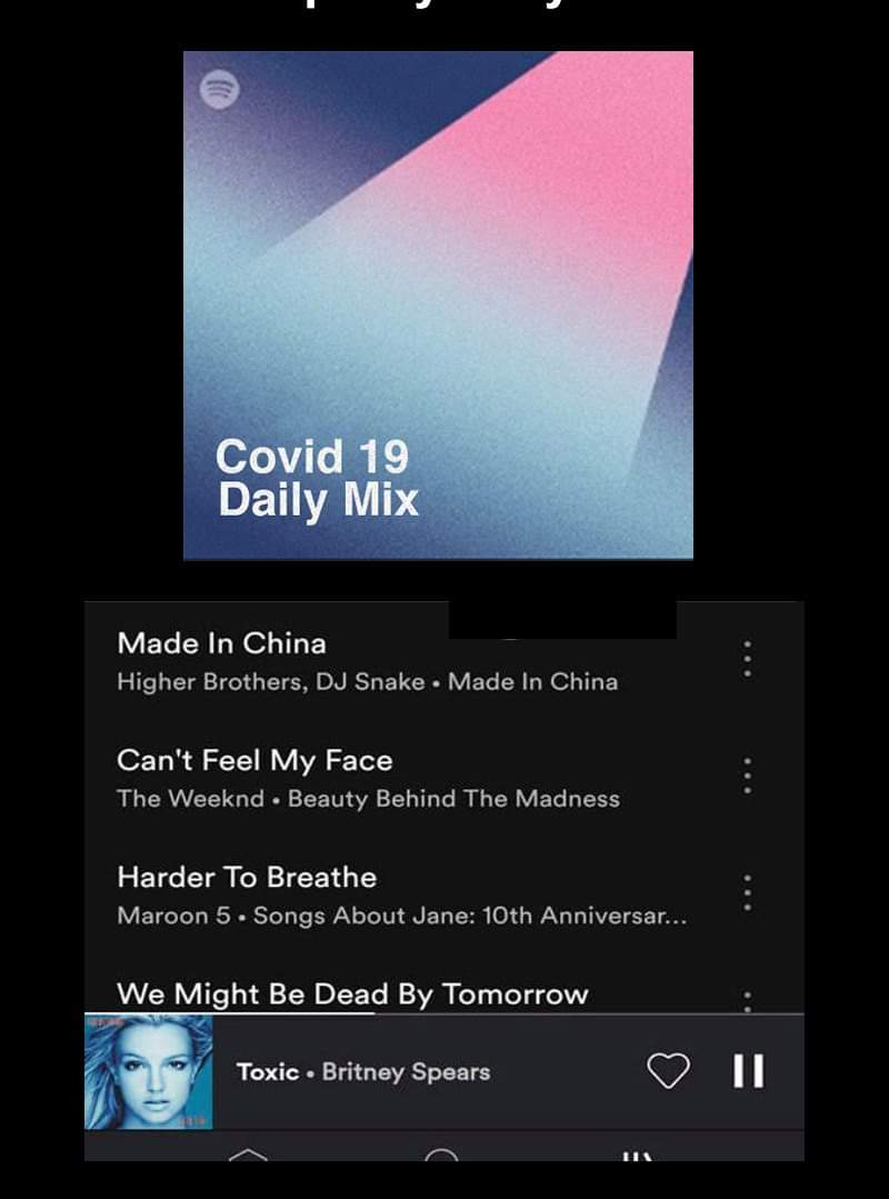 High Quality Spotify Covid Playlist Blank Meme Template