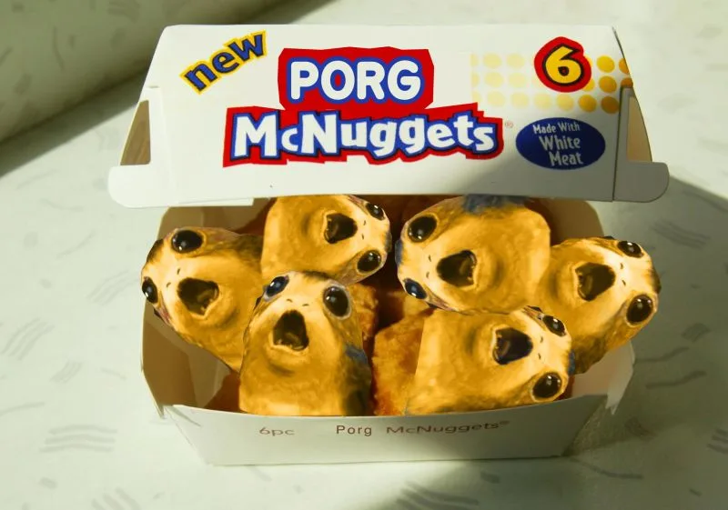 High Quality PORG McNUGGETS Blank Meme Template