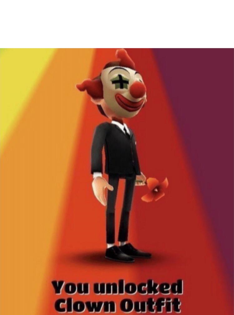 Clown outfit Blank Meme Template