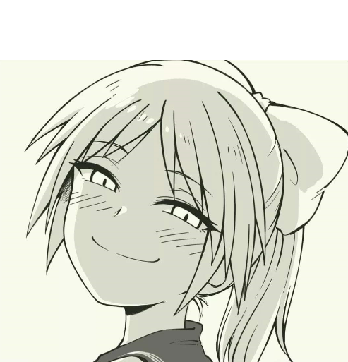 High Quality Smug Anime Trap Girl Blank Meme Template