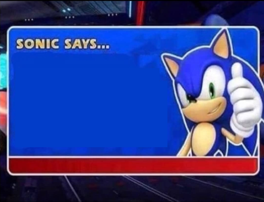 Sonic Says Template