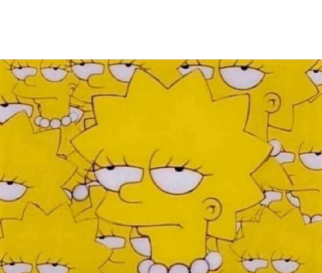 Lisa Simpson Blank Meme Template