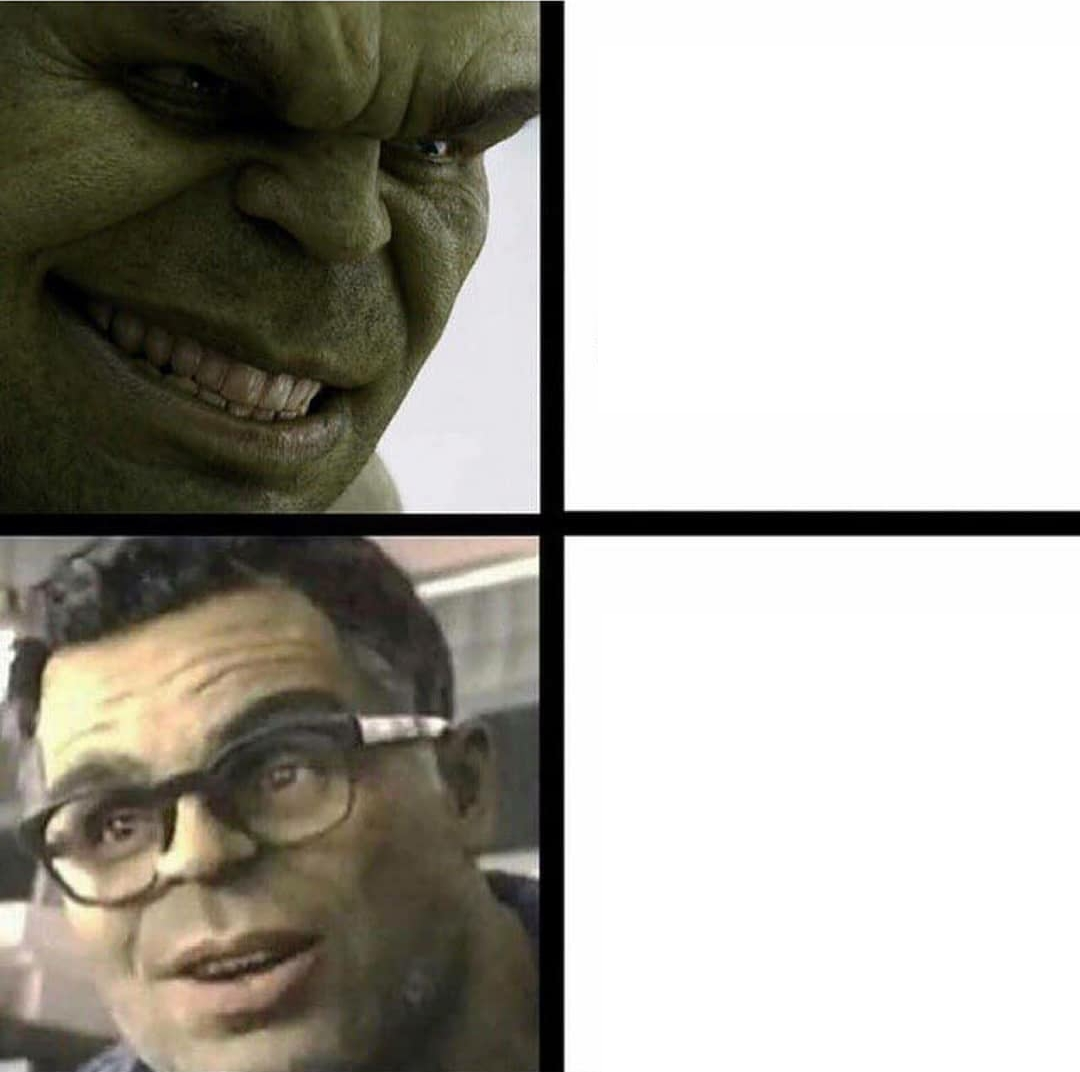 High Quality Hulk Blank Meme Template