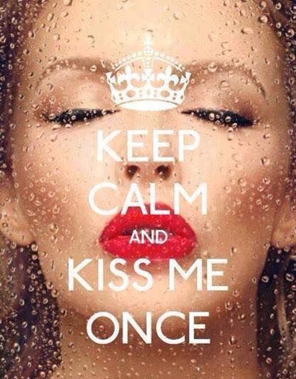 High Quality Keep Calm and Kiss Me Once (Kylie fan) Blank Meme Template