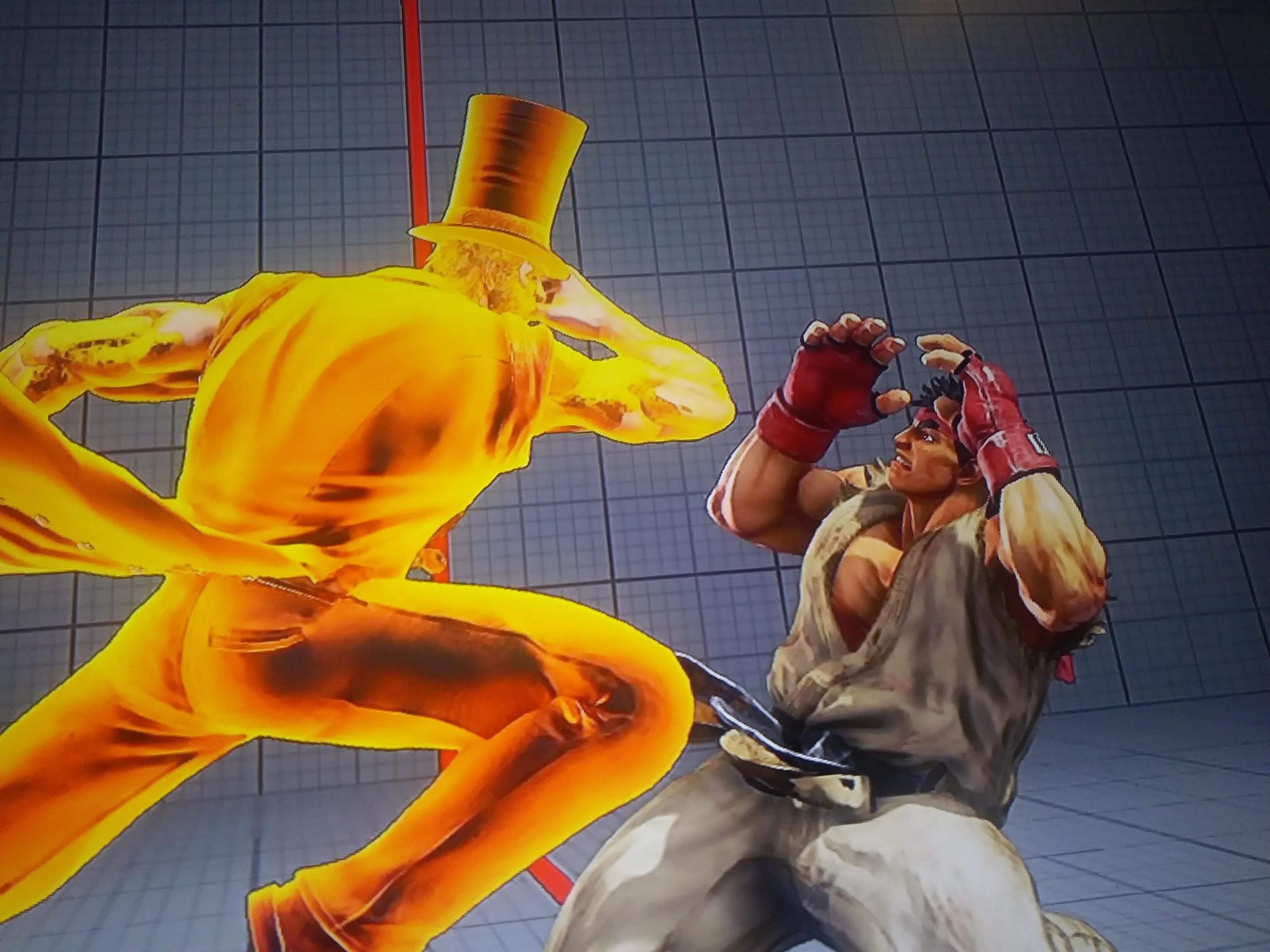 Standing Over EX Blank Meme Template