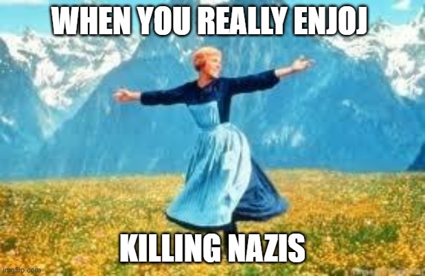 Look At All These Meme | WHEN YOU REALLY ENJOJ; KILLING NAZIS | image tagged in memes,look at all these | made w/ Imgflip meme maker