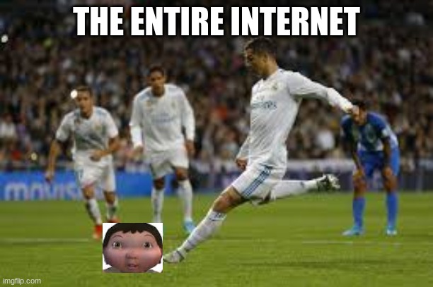 meme | THE ENTIRE INTERNET | image tagged in ice age baby | made w/ Imgflip meme maker