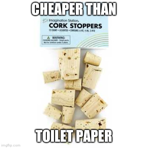 CHEAPER THAN; TOILET PAPER | image tagged in funny memes | made w/ Imgflip meme maker