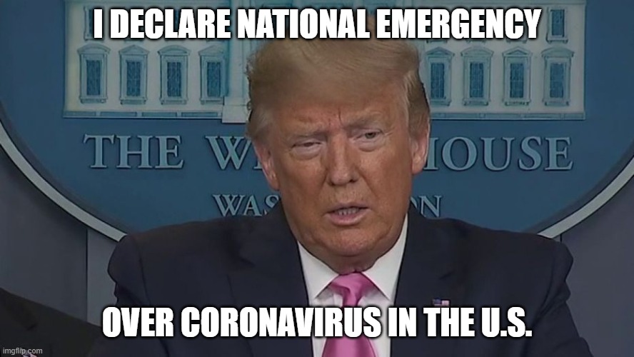 If Only You Knew How Bad Things Really Are | I DECLARE NATIONAL EMERGENCY; OVER CORONAVIRUS IN THE U.S. | image tagged in if only you knew how bad things really are | made w/ Imgflip meme maker