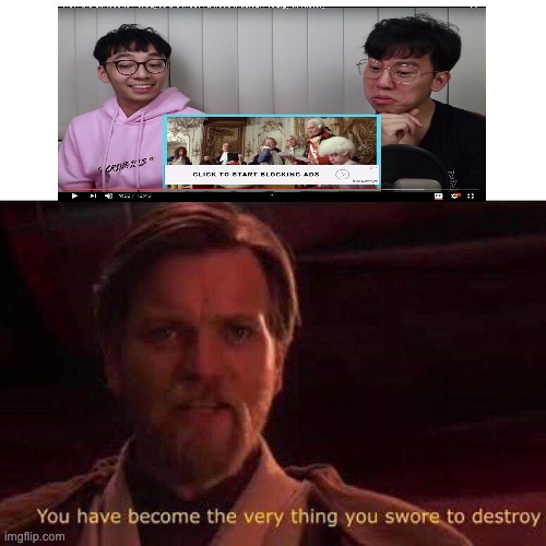 You have become the very thing you swore to destroy | image tagged in you have become the very thing you swore to destroy | made w/ Imgflip meme maker