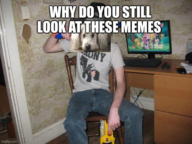 Nerf or nothing |  WHY DO YOU STILL LOOK AT THESE MEMES | image tagged in nerf or nothing | made w/ Imgflip meme maker