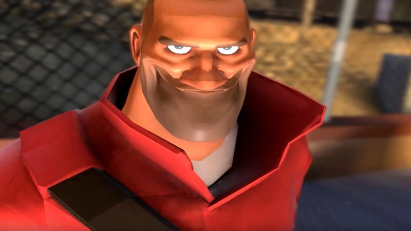TF2 Soldier Smiling Blank Meme Template