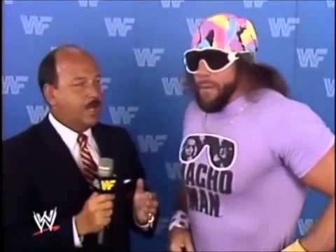 Randy Savage and Mean Gene Blank Meme Template