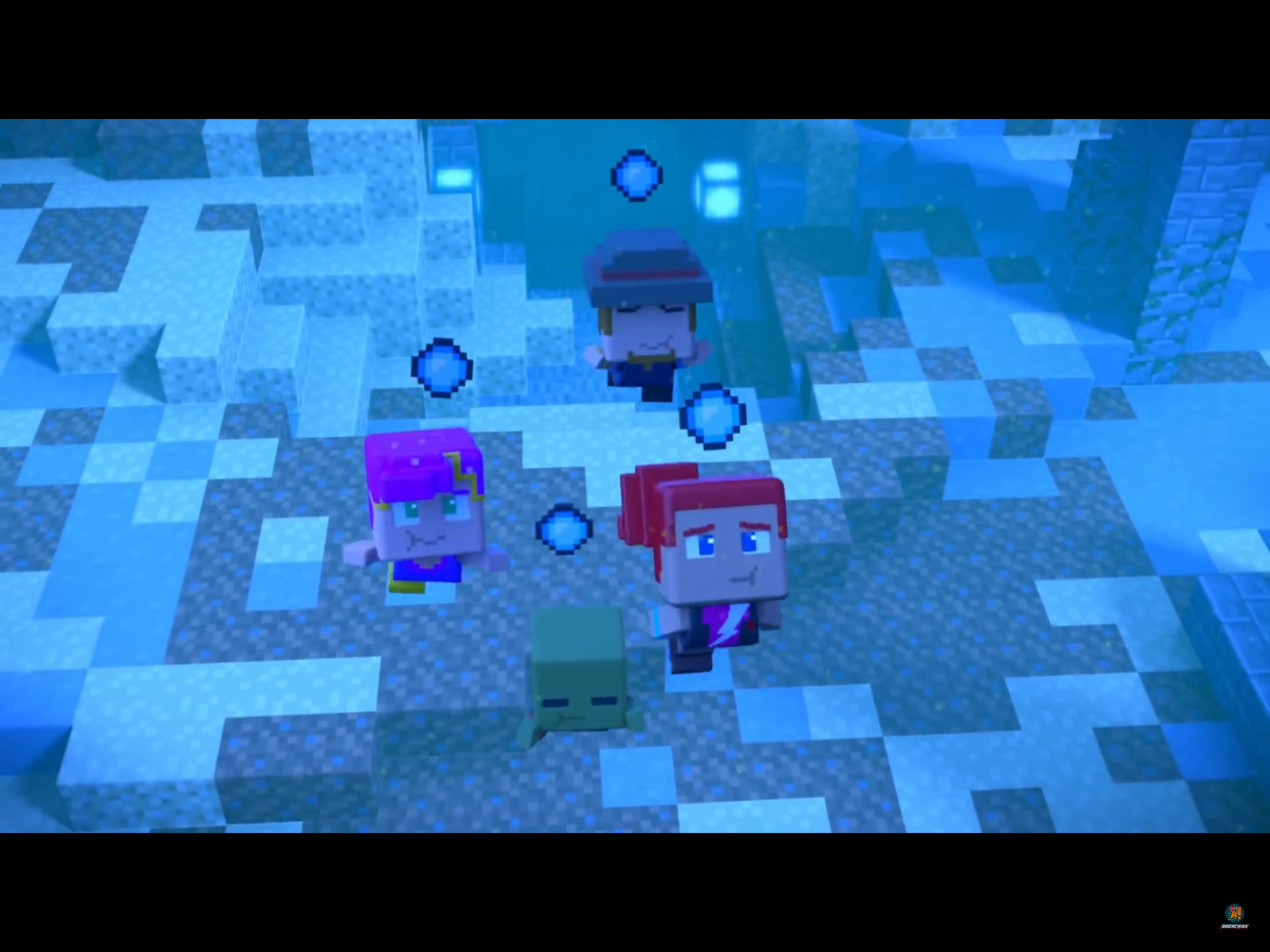 Minecraft Mini Series underwater Blank Meme Template