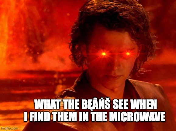 You Underestimate My Power Meme | WHAT THE BĘÂŃŠ SEE WHEN I FIND THEM IN THE MICROWAVE | image tagged in memes,you underestimate my power | made w/ Imgflip meme maker