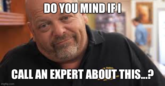 DO YOU MIND IF I CALL AN EXPERT ABOUT THIS...? | made w/ Imgflip meme maker