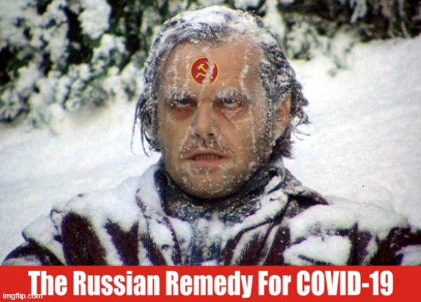 There have been 47 cases of coronavirus infections reported in Russia so far... | image tagged in coronavirus,covid-19,russia,the shining,jack nicholson the shining snow | made w/ Imgflip meme maker