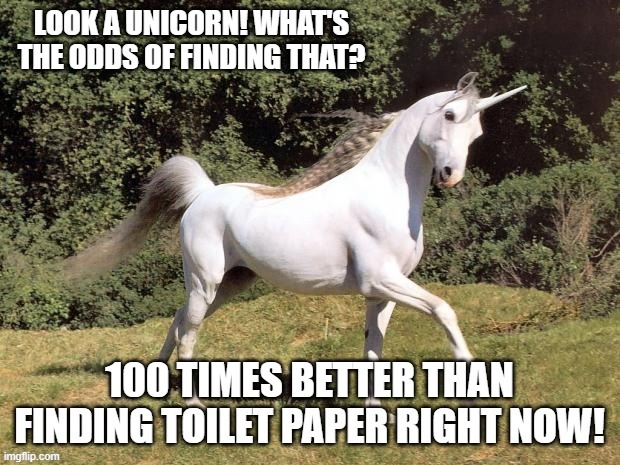 What's the odds of that? | image tagged in corona virus,toilet paper,politics | made w/ Imgflip meme maker
