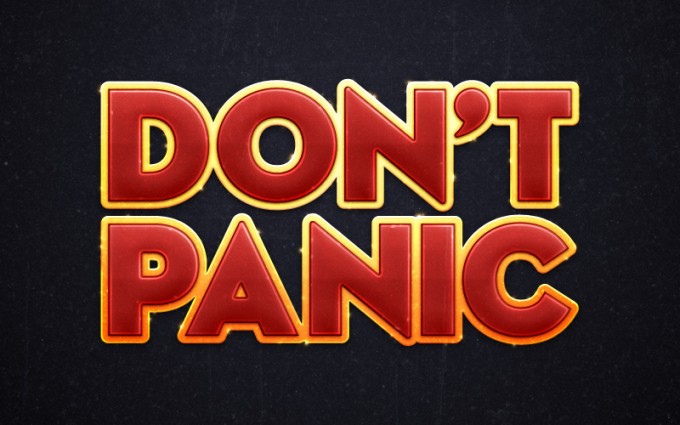 High Quality Don’t panic Blank Meme Template