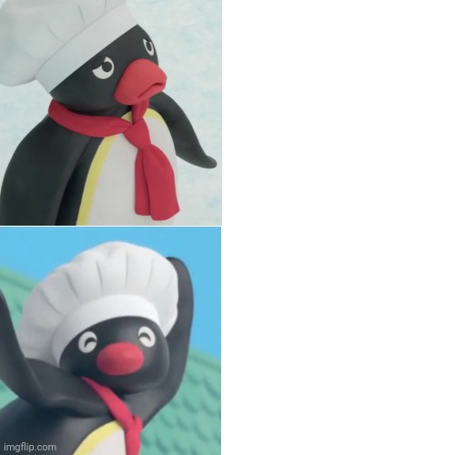 High Quality Pingu sad, Pingu noot Blank Meme Template