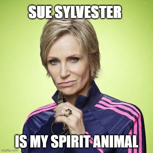 Sue Sylvester is my spirit animal. Imgflip