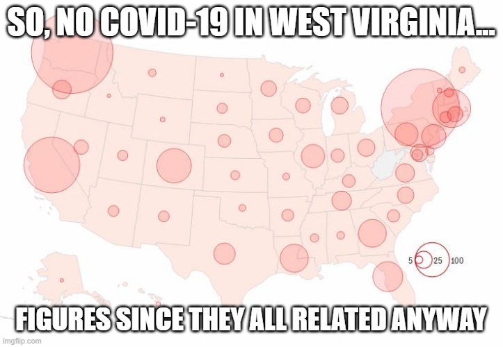 Cousin Lovin' is the Best Prevention | SO, NO COVID-19 IN WEST VIRGINIA... FIGURES SINCE THEY ALL RELATED ANYWAY | image tagged in coronavirus | made w/ Imgflip meme maker