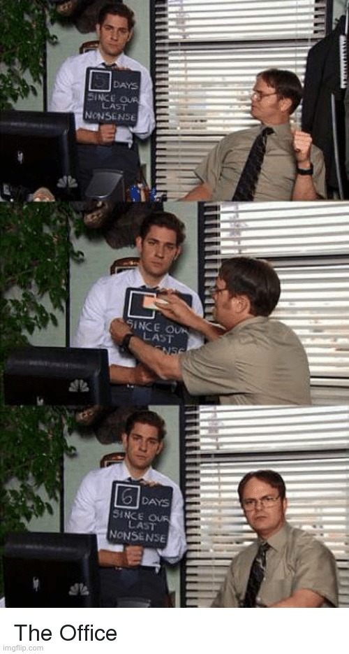 image tagged in days since our last nonsense | made w/ Imgflip meme maker