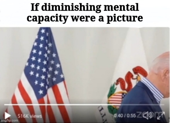 If diminishing mental capacity were a picture | image tagged in memes,politics,joe biden,democrats,nomination | made w/ Imgflip meme maker