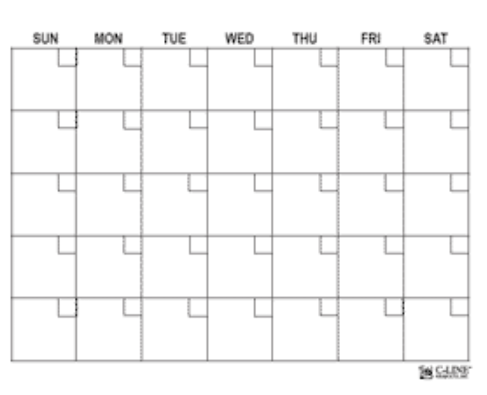 Calendar Blank Meme Template