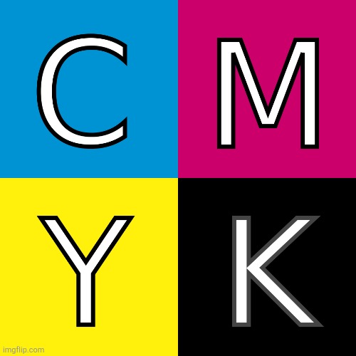 CMYK Colors | image tagged in cmyk colors | made w/ Imgflip meme maker