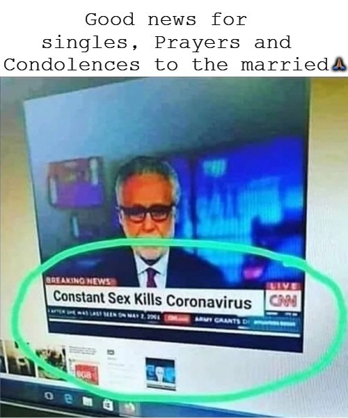 Constant Sex Coronavirus Killer But Not When Married Blank Meme Template