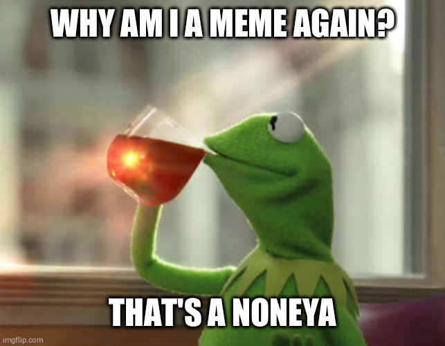 But That's None Of My Business (Neutral) Meme | WHY AM I A MEME AGAIN? THAT'S A NONEYA | image tagged in memes,but thats none of my business neutral | made w/ Imgflip meme maker