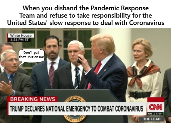 refusal to take responsibility for the United States’ response t Blank Meme Template