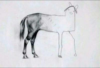 Drawing horse Blank Meme Template