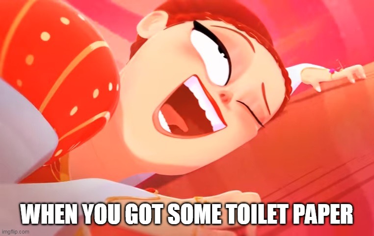 When you got some toilet paper | WHEN YOU GOT SOME TOILET PAPER | image tagged in anime,toilet paper,coronavirus,funny memes | made w/ Imgflip meme maker