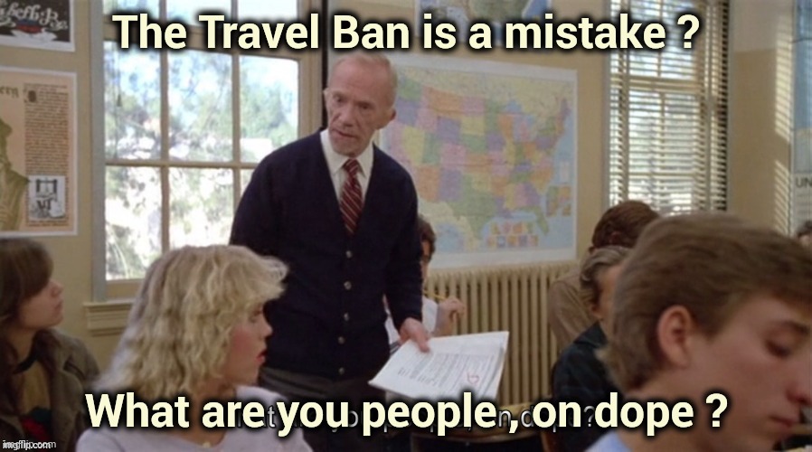 The Travel Ban is a mistake ? | made w/ Imgflip meme maker