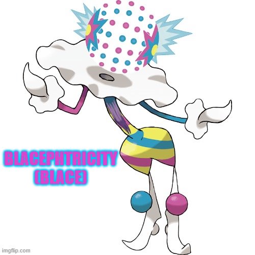 another Pokémon fusion: Blacephtricity! (credit to Tre_the_Dragapult for the edit) | BLACEPHTRICITY
(BLACE) | image tagged in memes,ocs,blacephtricity | made w/ Imgflip meme maker