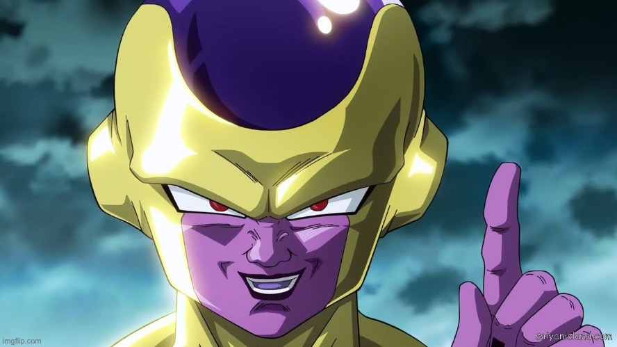 golden frieza | image tagged in golden frieza | made w/ Imgflip meme maker
